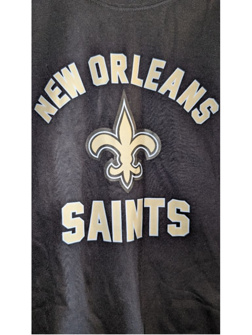 Men's New Orleans Saints Black Sweatshirt Small - Picture 2 of 4